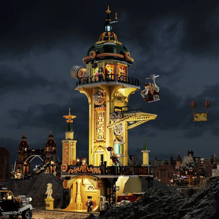 Lumibricks Steampunk Watchtower (Magnetic Building / Construction Set)