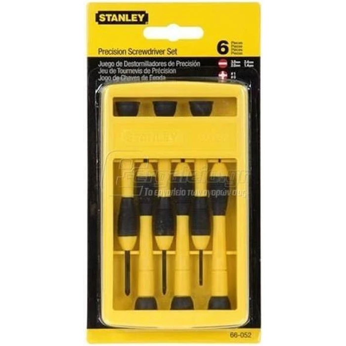 Stanley Σετ 6 Κατσαβίδια Ακριβείας με 6 Εναλλασσόμενες Μύτες 0-66-052