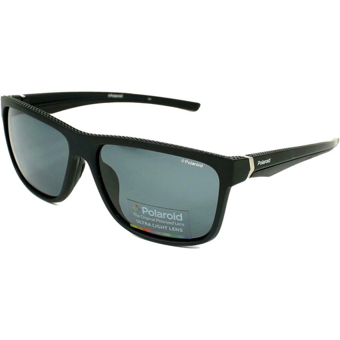 Polaroid Ανδρικά Γυαλιά Ηλίου με Μαύρο Κοκκάλινο Σκελετό και Μαύρο Polarized Φακό PLD7014/S 807/M9
