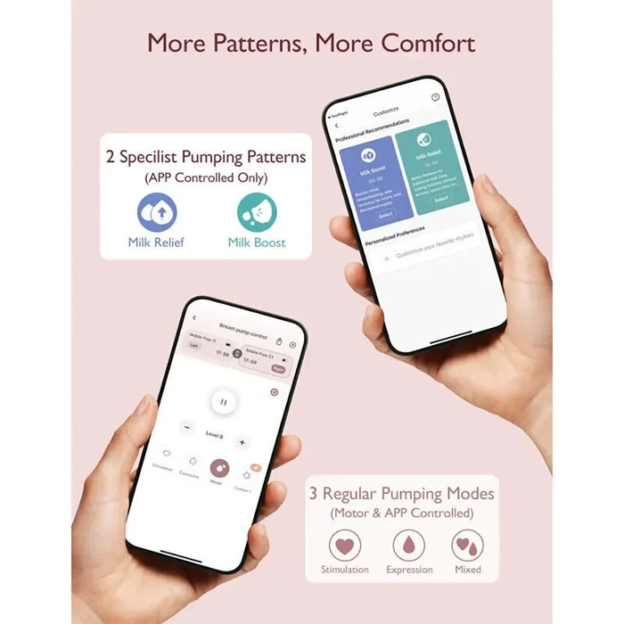 Momcozy Ηλεκτρικό Διπλό Θήλαστρο M9 με Μπαταρία & Κουτί Αποθήκευσης (Κόκκινο)