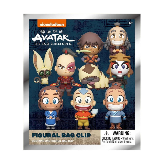 Monogram International Avatar The Last Airbender Φιγούρες Μπρελόκ 3D Foam Bag Clips Blind Bag Series 1