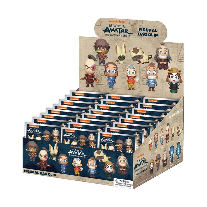 Monogram International Avatar The Last Airbender Φιγούρες Μπρελόκ 3D Foam Bag Clips Blind Bag Series 1