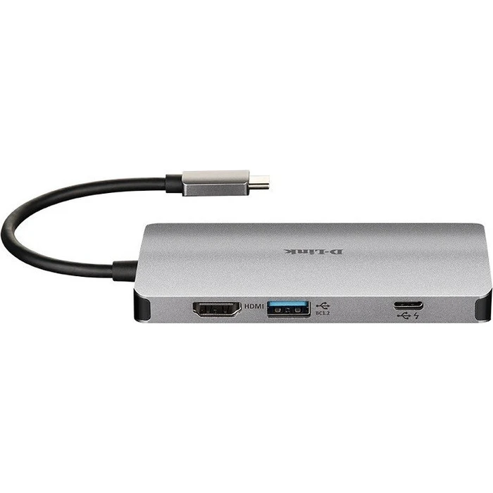 USB Hub D-Link USB-C 8-Port with HDMI LAN Card Reader and USB-C PD