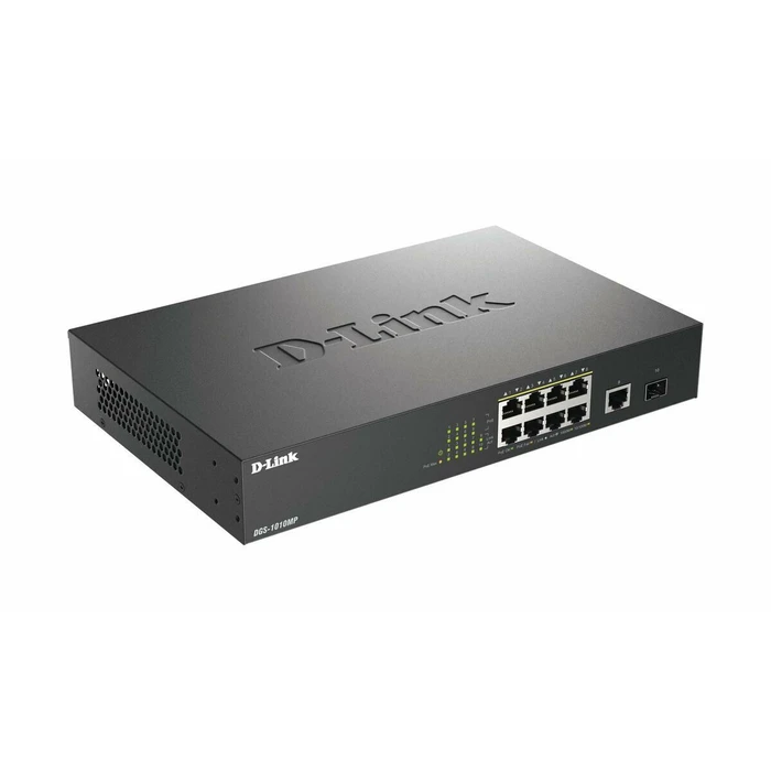 D-Link DGS-1010MP/E Unmanaged L2 PoE Switch με 8 Θύρες Gigabit (1Gbps) Ethernet και 1 SFP Θύρα