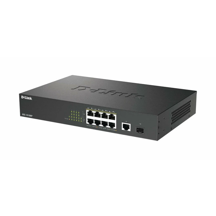 D-Link DGS-1010MP/E Unmanaged L2 PoE Switch με 8 Θύρες Gigabit (1Gbps) Ethernet και 1 SFP Θύρα