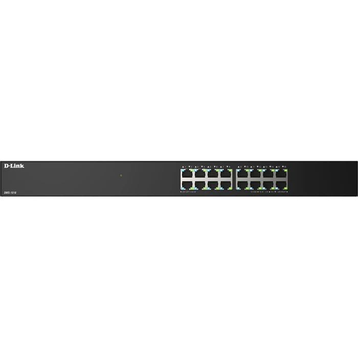 D-Link Switch DMS-1016/E 16-Port RJ45 2.5 Gbps 10 100 1000 Mbps Metal Black