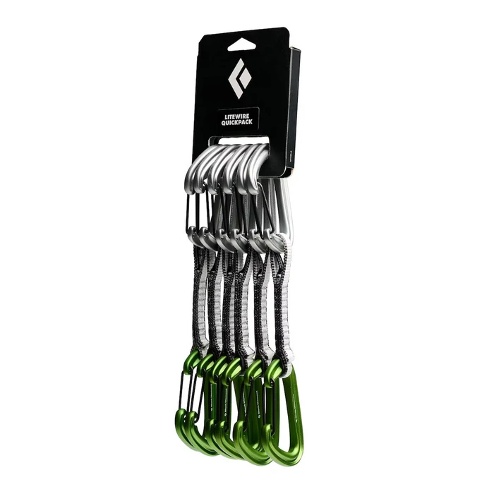 Black Diamond Litewire Quickpack Αναρριχητικά Quickdraws 12cm σετ 6 - Envy Green