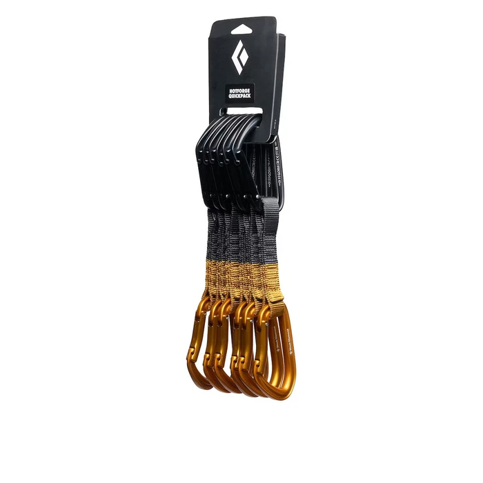 Black Diamond Hotforge Quickpack 12cm Αναρριχητικό Quickdraw Amber