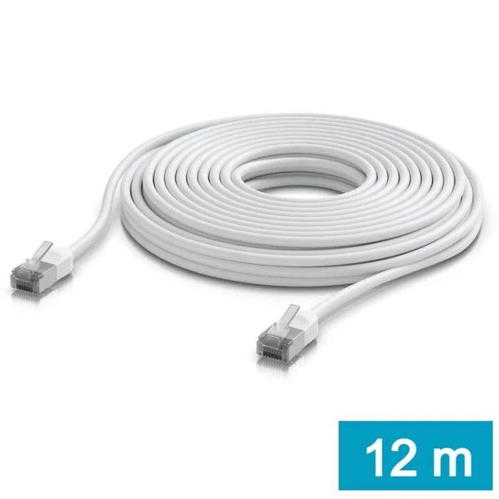 Ubiquiti U/UTP Cat.6a (Gigabit) καλώδιο Ethernet εξωτερικού χώρου 12m λευκό (UACC-Cable-Patch-Outdoor-C6A-12M-W)