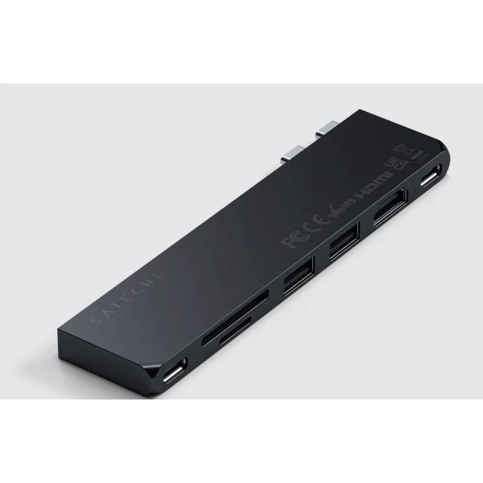 Satechi Docking Station με Διπλό USB-C, HDMI 4K, Power Delivery Μαύρο (ST-HUCPHSD)