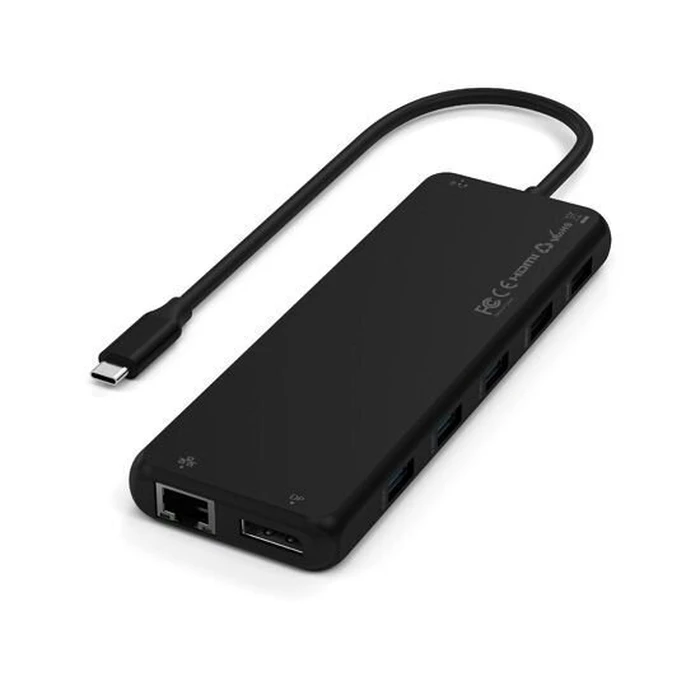 Satechi 13-in-1 USB-C Docking Station with HDMI/DisplayPort 4K, PD, Gigabit Ethernet and 3-Monitor Support, Black
