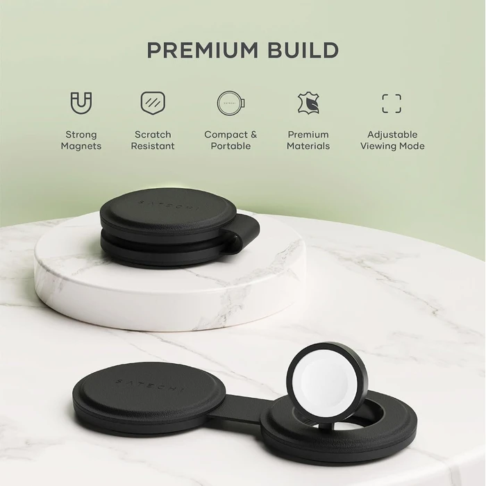 Satechi OntheGo 2-in-1 Wireless Charger Qi2 15W Black (ST-QTG21K)