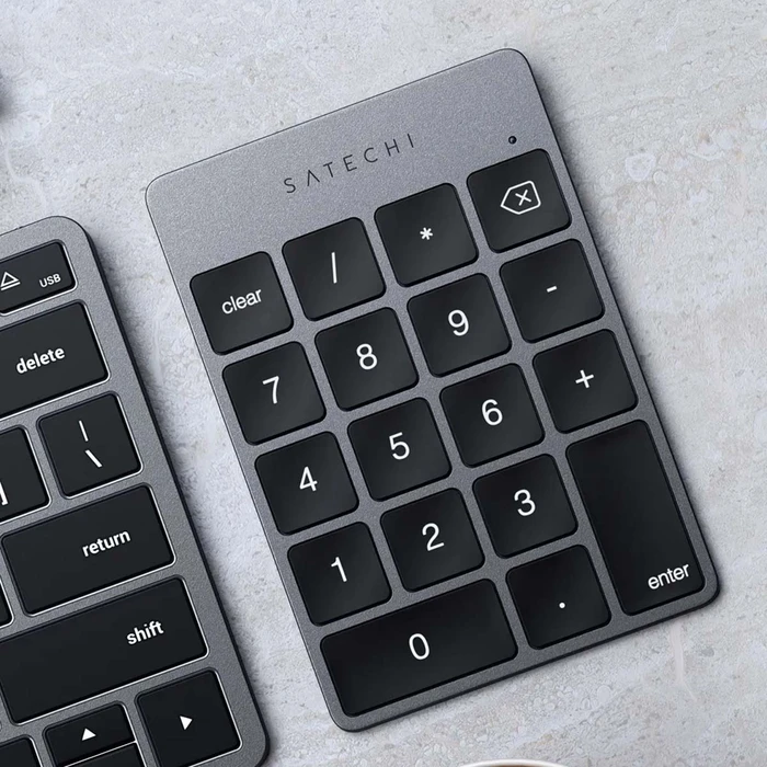 Satechi Slim Ασύρματο Πληκτρολόγιο Αριθμητικό Space Gray