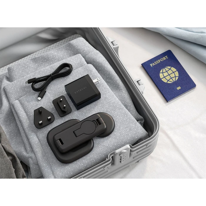 Satechi 3-in-1 Qi2 25W Foldable Charging Stand (ST-Q25F31C-EA) - Space Black