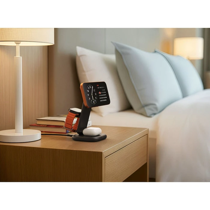 Satechi 3-in-1 Qi2 25W Foldable Charging Stand (ST-Q25F31C-EA) - Space Black