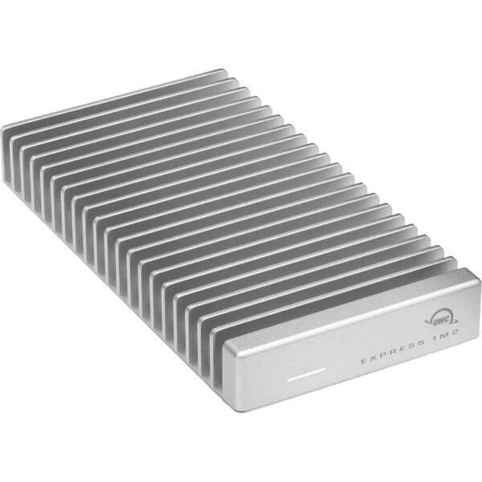 OWC Express 1M2 USB4 (40Gb/s) external enclosure for NVMe M.2 SSD, Silver Aluminum (OWCUS4EXP1M2)
