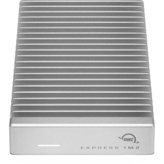 OWC Express 1M2 USB4 (40Gb/s) external enclosure for NVMe M.2 SSD, Silver Aluminum (OWCUS4EXP1M2)
