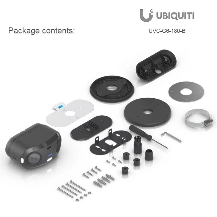 Ubiquiti UVC-G6-180-B IP Κάμερα Παρακολούθησης 4K Αδιάβροχη (Μαύρη)