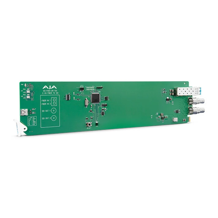 AJA OG‑FiDO‑2R‑12G Fiber 12G‑SDI Converter (Dual Receiver)