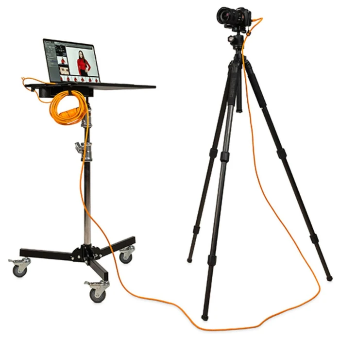 Studio Accessories Tether Tools USB-C to Micro-B Cable-System 9,40m right orange