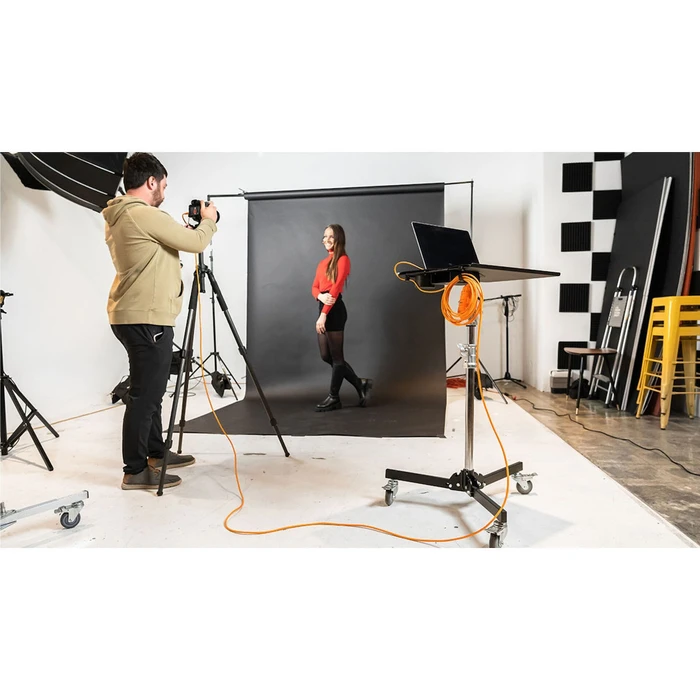 Studio Accessories Tether Tools USB-C to Micro-B Cable-System 9,40m right orange