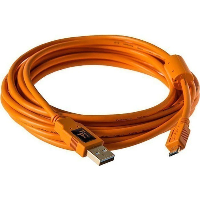 Tether Tools TetherPro USB 2.0 A Male to Micro B 5-pin orange