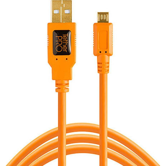 Tether Tools TetherPro USB 2.0 A Male to Micro B 5-pin orange
