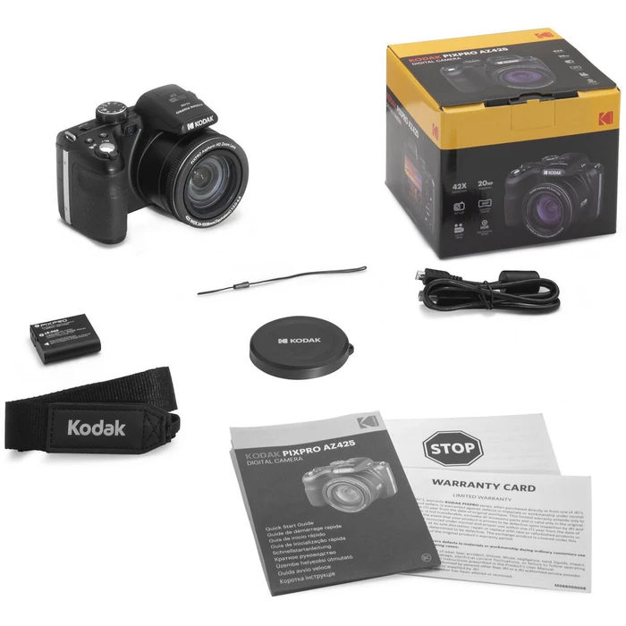 Kodak Astro Zoom AZ425 Compact Camera 20MP 42x Optical Zoom 3" LCD Full HD (1080p) Black