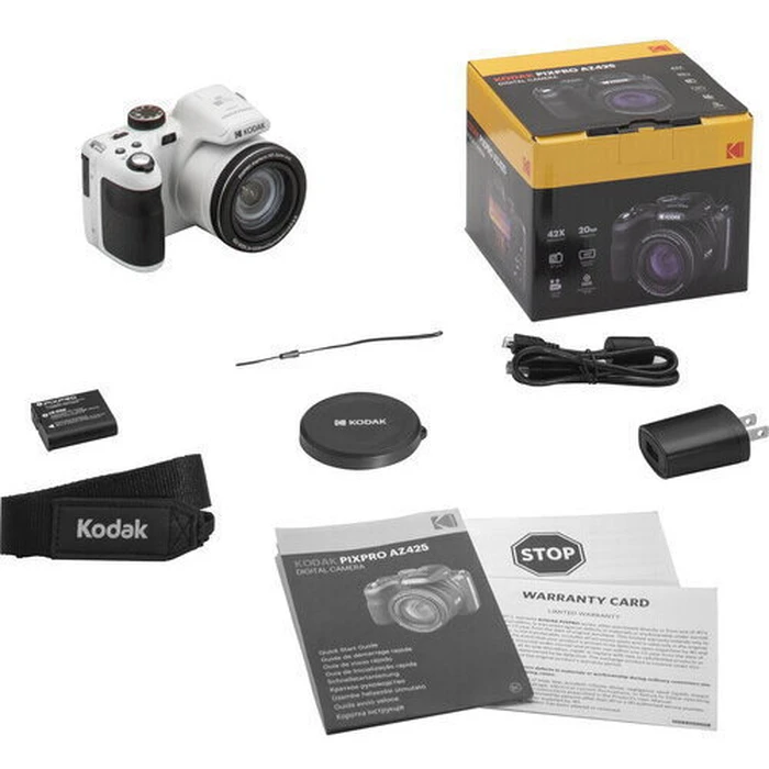 KODAK AZ425 Ψηφιακή Κάμερα Λευκή, 20MP, 42x Οπτικό Zoom, 1080p