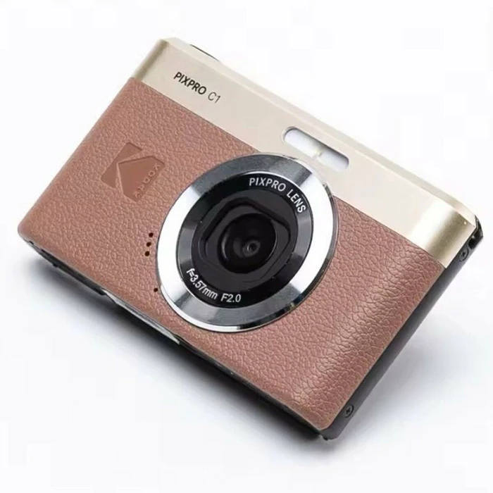 Kodak PIXPRO C1 Compact Digital Camera Brown - 13MP, 4x Optical Zoom