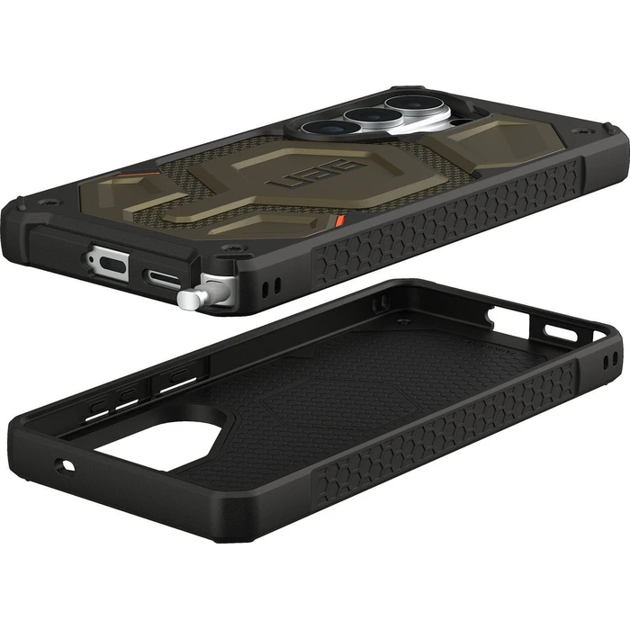 UAG Monarch Pro Θήκη Πλάτης από Αραμιδική Ίνα και Σιλικόνη Element Green (Galaxy S26 Ultra)