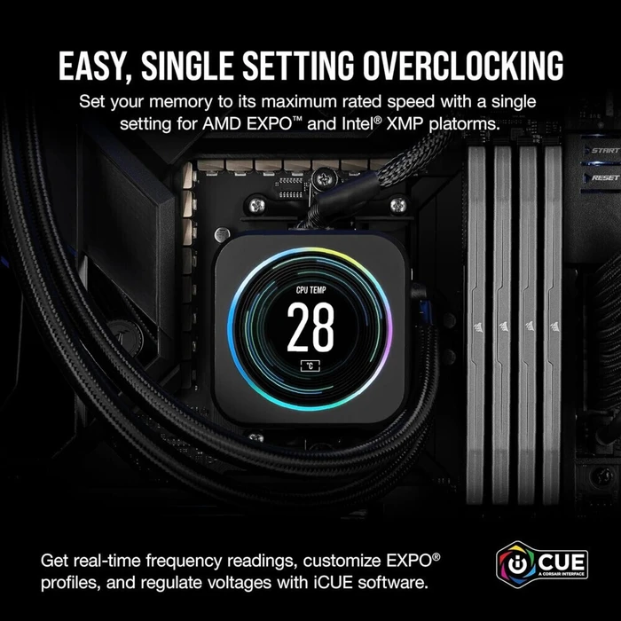 Corsair Vengeance DDR5 16GB 6000MHz CL36 (XMP / AMD EXPO) - Γκρι (Retail)