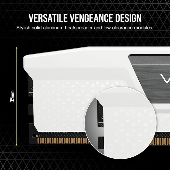 Corsair Vengeance White DDR5 32GB (2x16GB) 6400MHz CL36 - CMK32GX5M2B6400Z36W