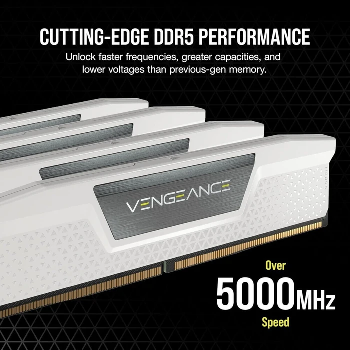 Corsair Vengeance White DDR5 32GB (2x16GB) 6400MHz CL36 - CMK32GX5M2B6400Z36W