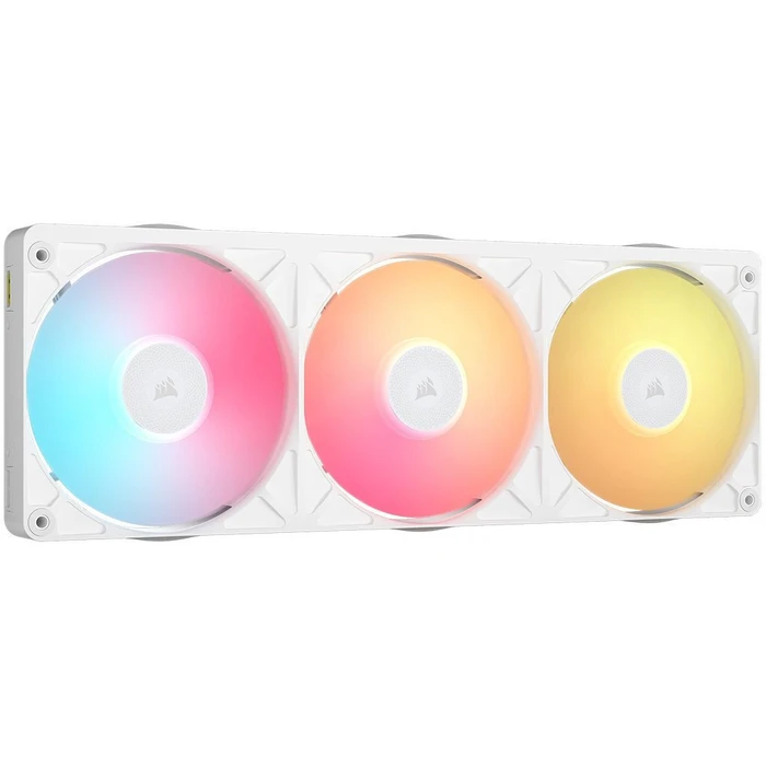 CORSAIR RX360 II Unified Frame RGB Λευκή - Σετ 3 x 120mm ARGB