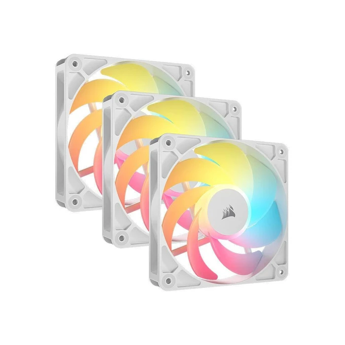 CORSAIR RS120‑R White ARGB PWM Triple Pack — Σετ 3 x 120mm ανεμιστήρων ARGB (λευκό)