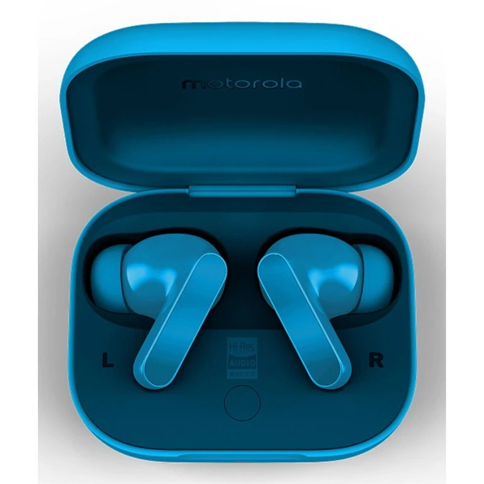 Motorola Moto Buds BASS Bluetooth True Wireless Earbuds (Blue Jewel)