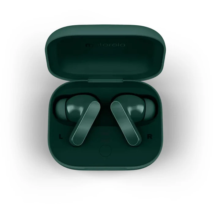 Motorola Moto Buds BASS Posy Green - Ακουστικά TWS In‑Ear με ANC και Hi‑Res Audio