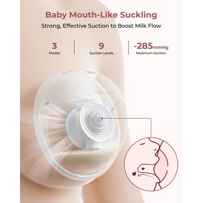Momcozy M5 Έξυπνο Θήλαστρο Διπλό Hands‑free Γκρι