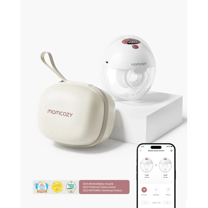 Momcozy M5 Smart Ηλεκτρικό Μονό Θήλαστρο Χωρίς BPA - Κόκκινο