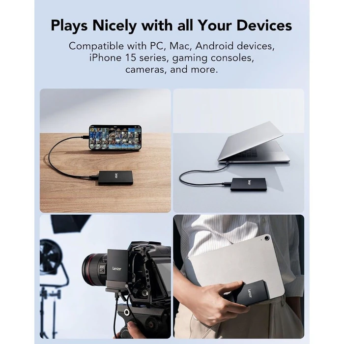 Lexar SL500 USB 3.2 Εξωτερικός SSD 1TB 2.5" Μαύρο