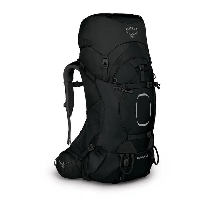 Osprey Aether 55 Ορειβατικό Σακίδιο 55L Αδιάβροχο Μαύρο S/M (Trekking)