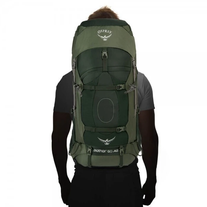 Osprey Aether 55 Waterproof Hiking Backpack 55L Black S/M