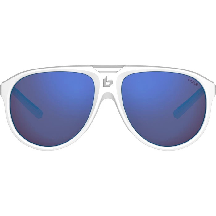 Bolle Unisex Γυαλιά Ηλίου με Λευκό Κοκκάλινο Σκελετό και Καφέ Καθρέφτη Φακό BS036006