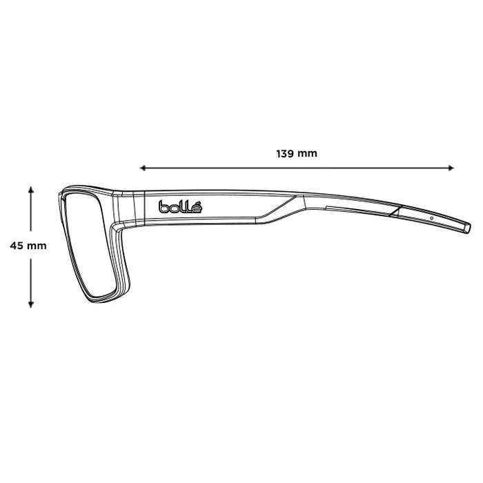 Bolle Temper Unisex Γυαλιά Ηλίου με Μαύρο Κοκκάλινο Σκελετό και Γκρι Φακό BS042005