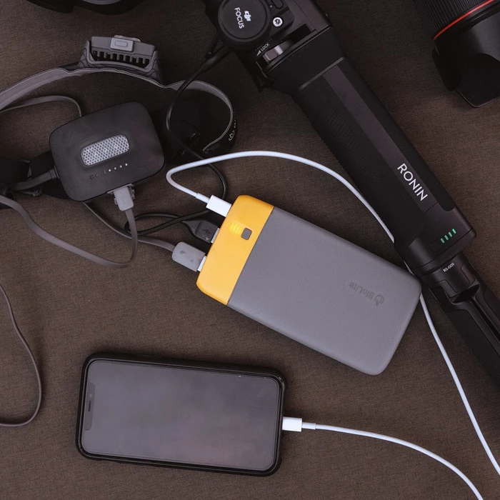 BioLite 80 PD Power Bank 20000mAh 18W με 2 Θύρες USB-A και 1 Θύρα USB-C (Power Delivery / Quick Charge 3.0) Γκρι/Πορτοκαλί
