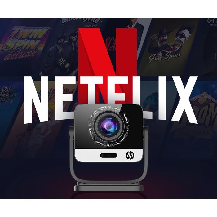 Projector HP MC475 Short Throw Full HD 1080p 200 ISO lm Wi Fi Netflix Certified ChatGPT Ready