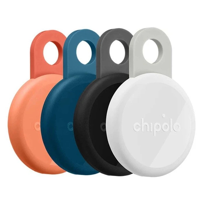 Chipolo LOOP 4 Pack Rechargeable Tracking Tag (Charcoal, Chalk, Navy, Coral)