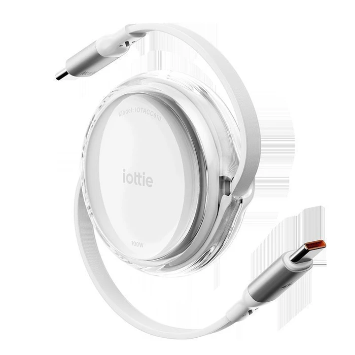 Καλώδια & αντάπτορες επικοινωνίας iOttie 100W Retractable USB-C Cable White 2-Pack