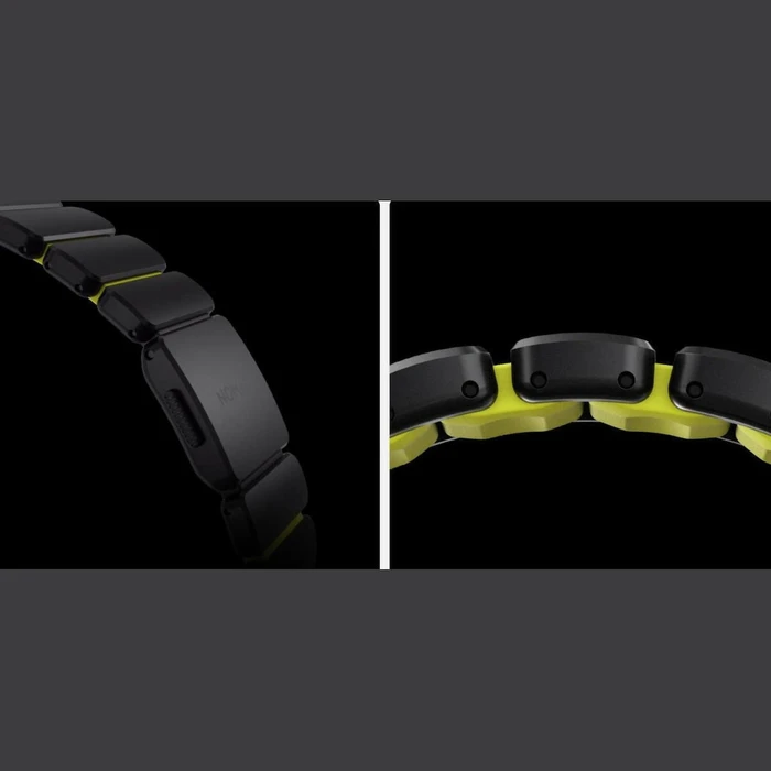 Nomad Stratos Λουράκι Ανοξείδωτο Ατσάλι Black Titanium / Volt (Apple Watch 44/45/46mm, Ultra 49mm)